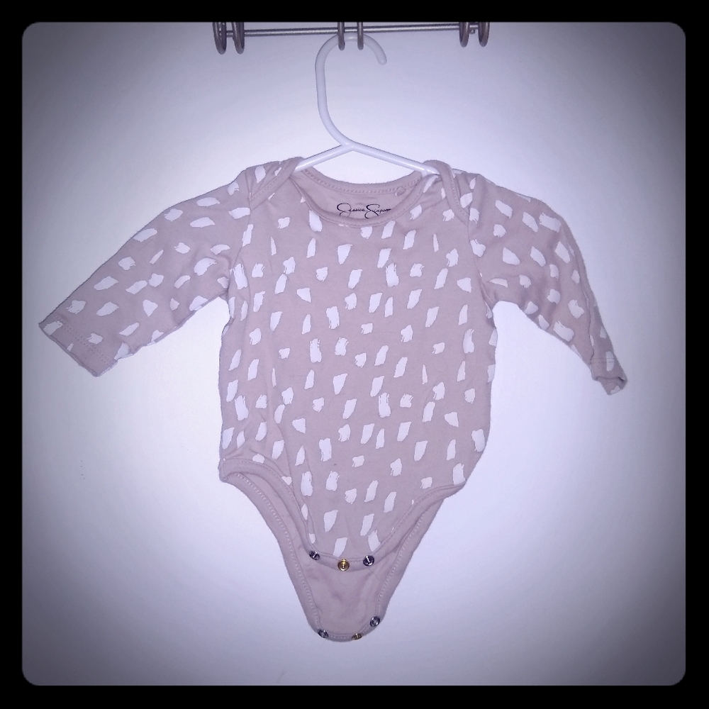 Jessica Simpson Leopard Print Onesie 0-3m
